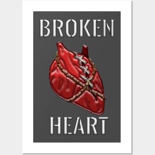 broken heart Posters and Art